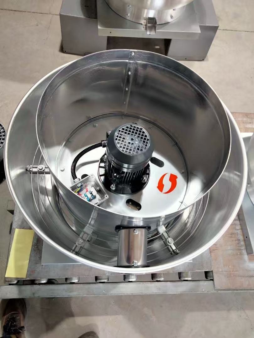 Factory Direct Sale Steel Roof Blower Fan Industrial Ventilation Workshop Exhaust Extractor with Stainless Steel Blades